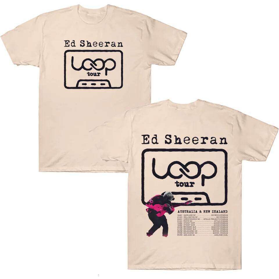 Ed Sheeran LOOP Tour T Shirts Cotton Men Women Summer T-shirts NEW Fashion Loose Unisex Streetwear Hip Hop Graphic Clothing Y2K C260228 - view 4