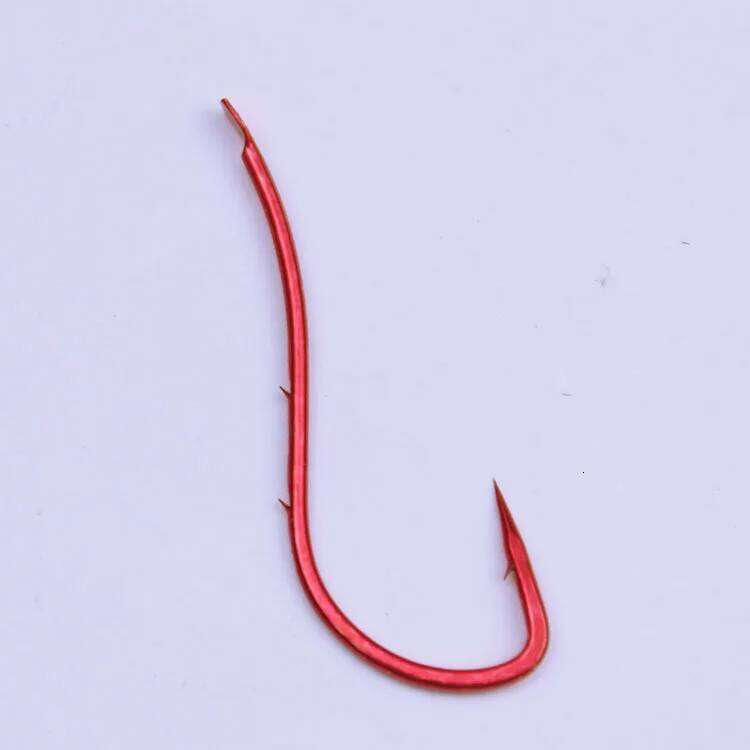 Red back thorn curve long handle beach fishing black snapper pomfret pike bass sand tip hook Z260228