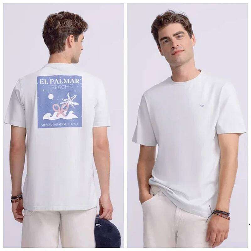 Silbon Summer New Letter Print Men's and Women's Short-sleeved Comfortable Sports Fitness Breathable Top T-shirt C260228 - view 6