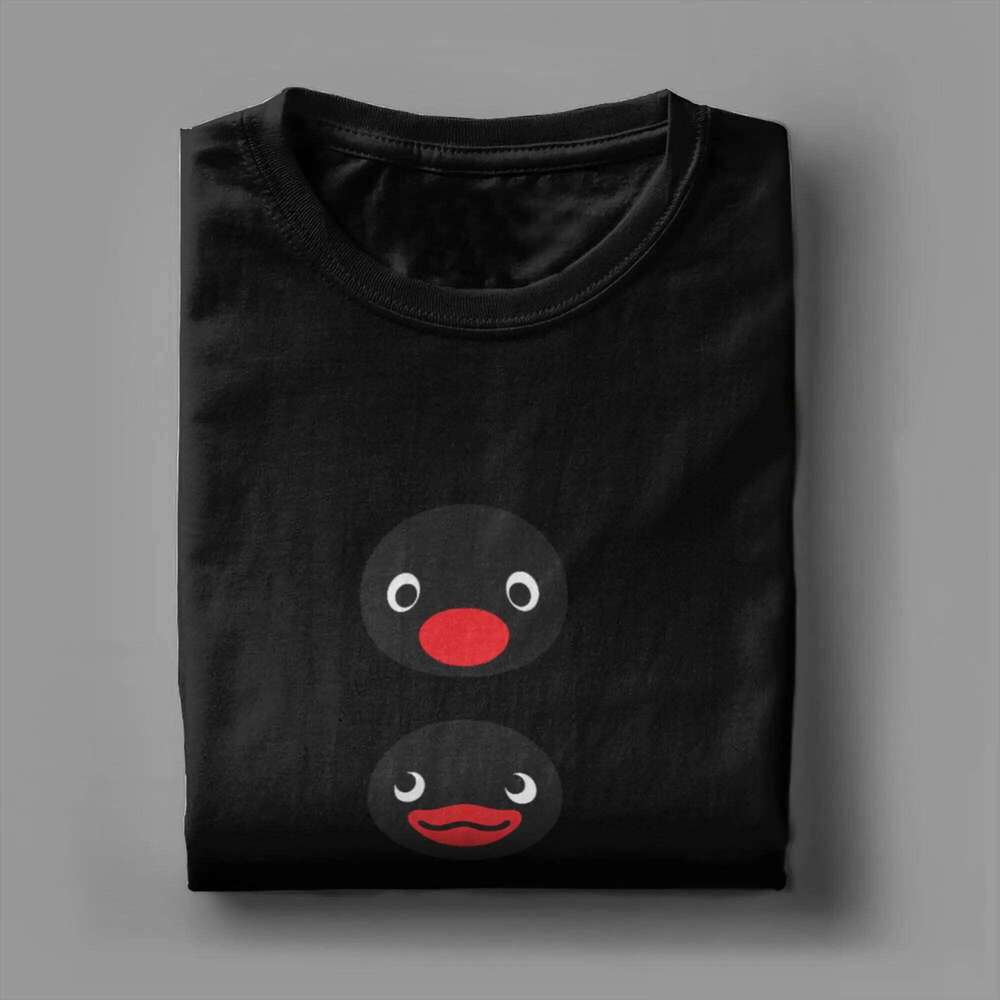 Faces of Pingu T-Shirt for Men Crazy 100% Cotton Tees Round Neck Short Sleeve T Shirts Printed Tops C260228 - view 5