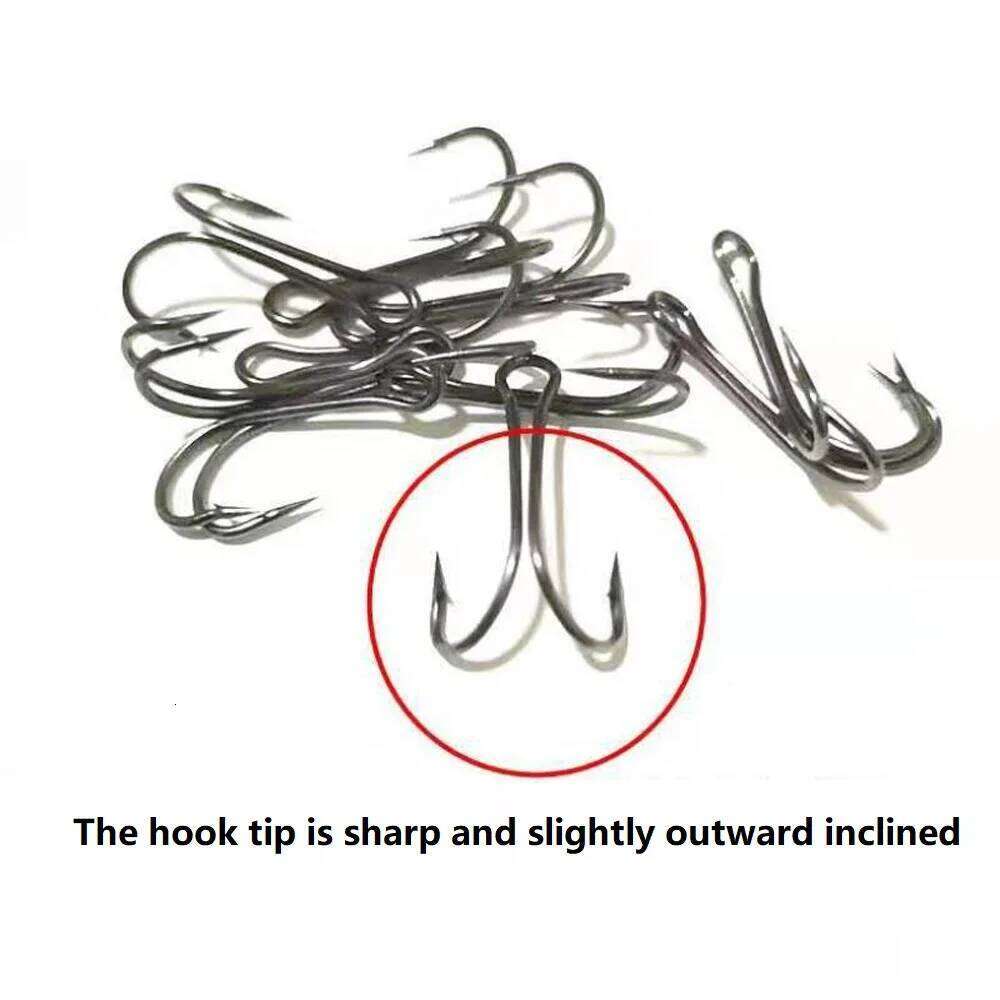 10pcs/lot Long Shank Double Fly Tying Fishing hooks Weedless Duple Hook For Soft Lure Jig Bass Carp Fish tackle Accessories Z260228