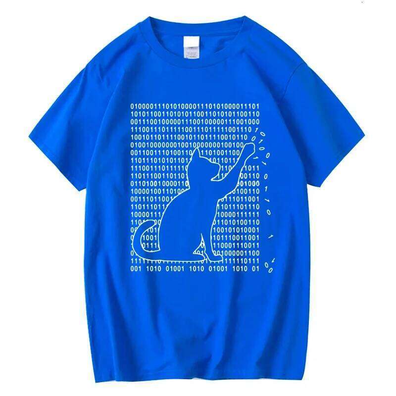 Men's High Quality T-shirt 100% Cotton Funny Cool Cat Design Print Summer Loose Short Sleeve for Men T-Shirt Male Tops Tees C260228 - view 5