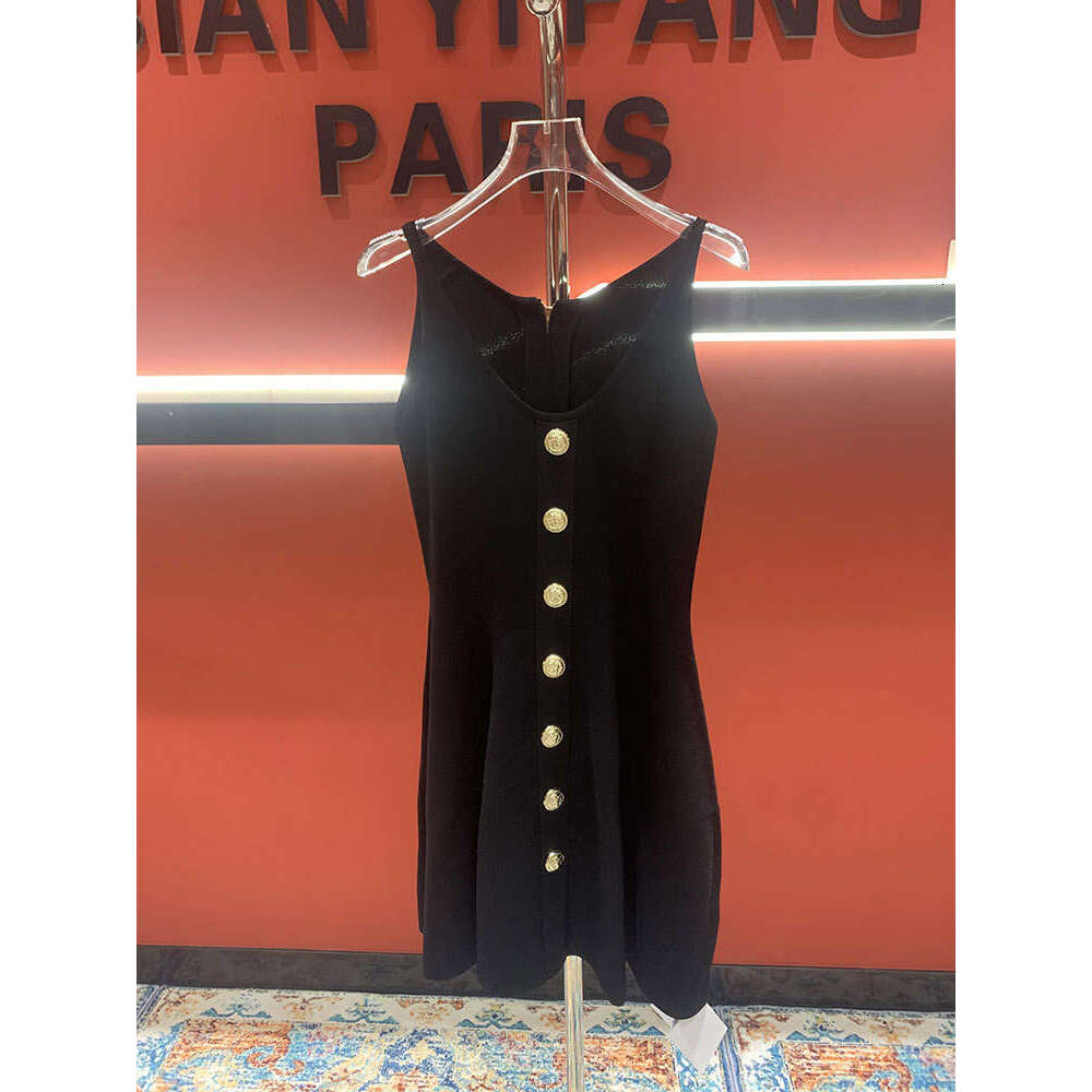 2026 summer new designer Qixi red a1 sweet salty knitting A1 suspender sleeveless vest dress for women