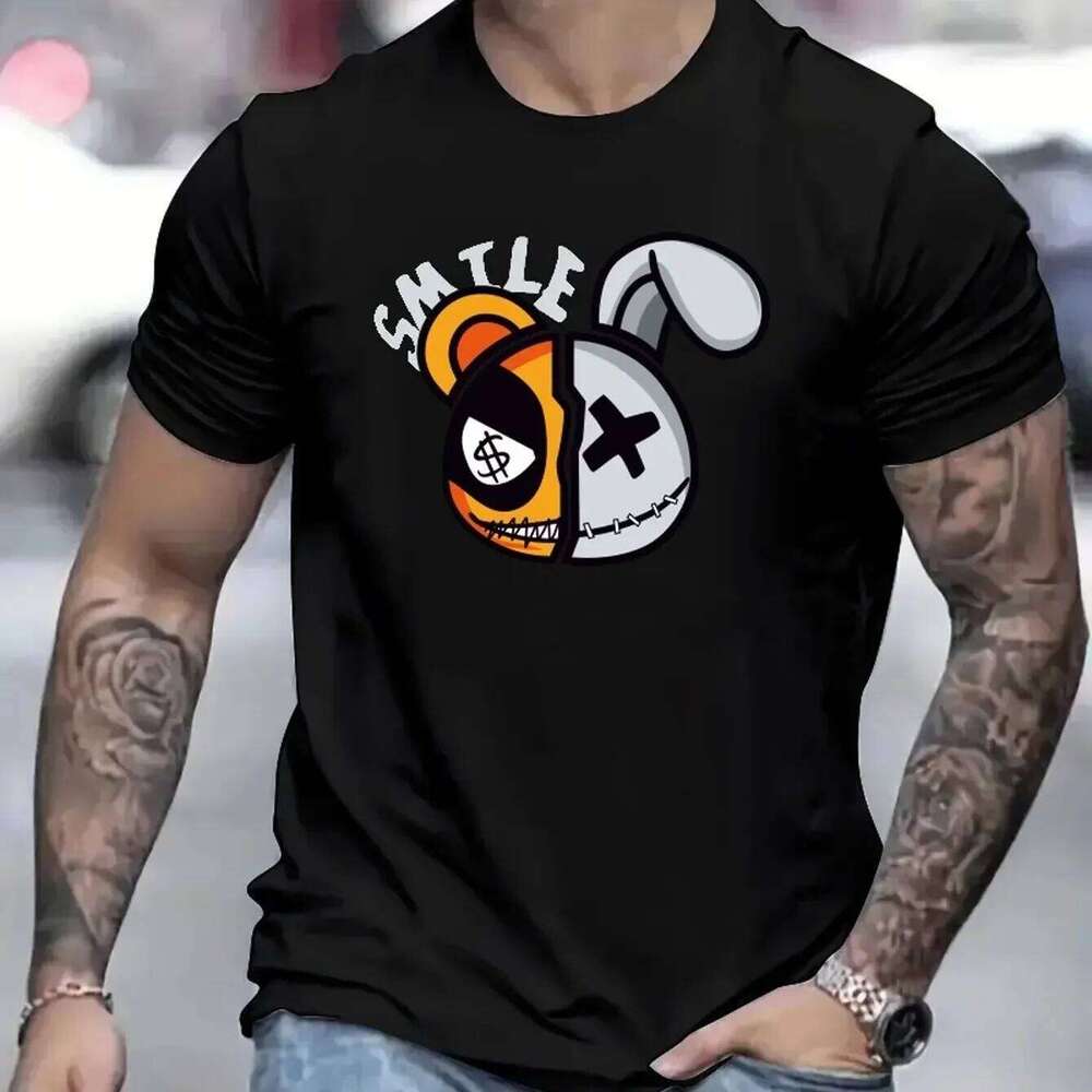 T-shirt,Graphic Tee Men's Summer Clothes,Men's Outfits Graphic Shirts Men Clothing Harajuku Oversized T Shirt C260228 - view 5