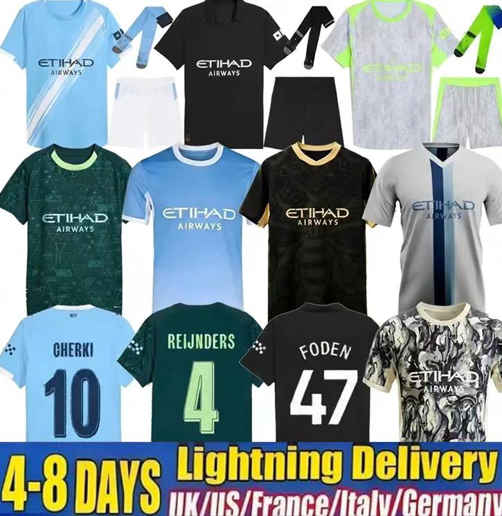 25 26 HAALAND MARMOUSH SOCCER JERSEY GREALISH MAN CITIES ALVAREZ player DE BRUYNE FODEN football tops shirt men kids kit DOKU Mancheste rs city jerseys Man city