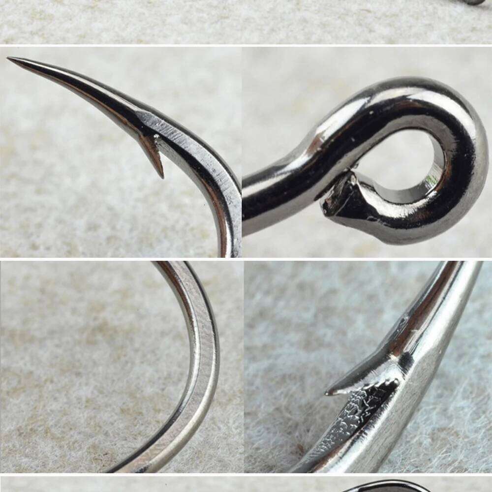 Mustad 10827 HOODLUM Single Fishing Hook High Carbon Precision Steel Big Eye Hooks For Bait Accessories size 1/0-12/0 Z260228