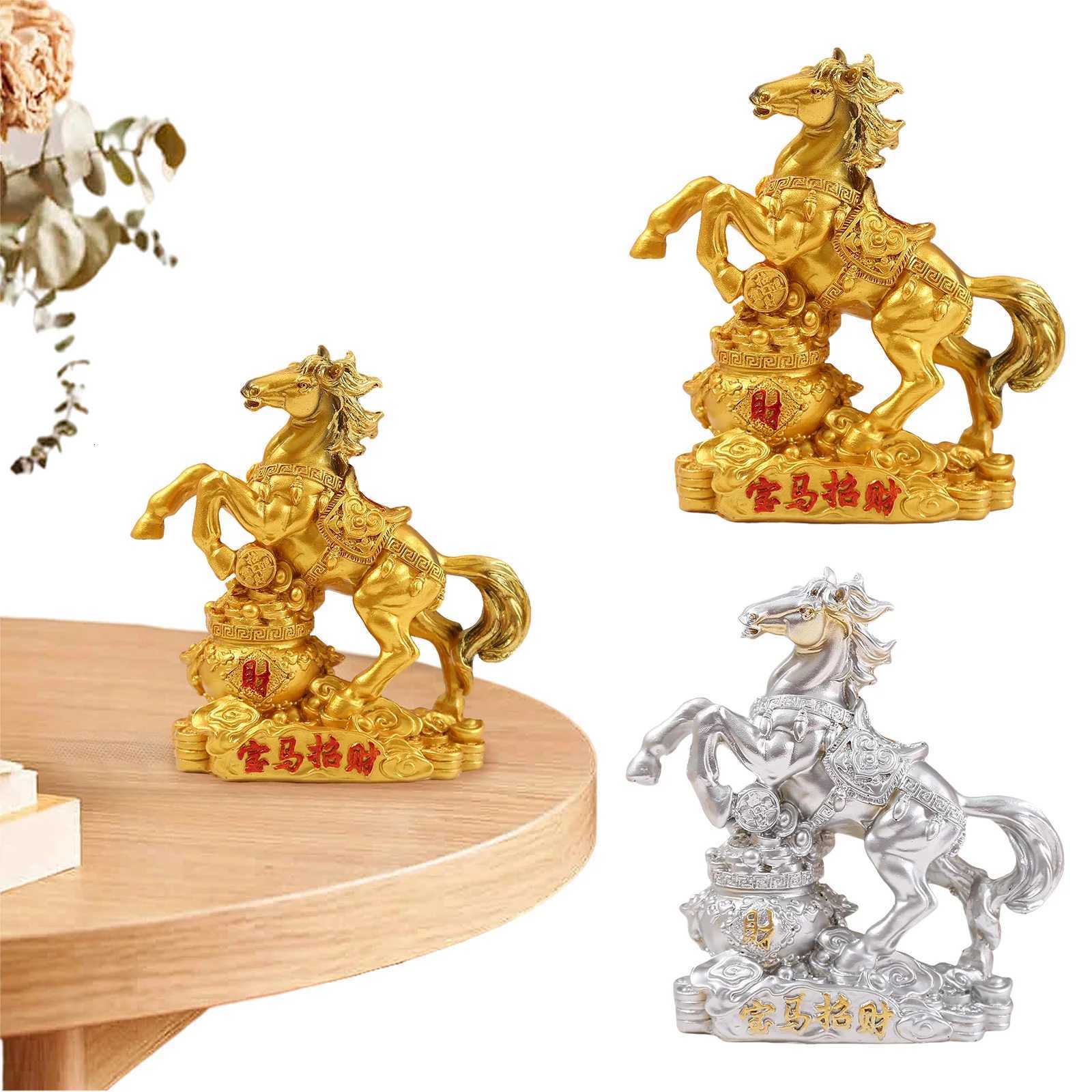 Horse Statue 2026 Chinese Zodiac Feng Shui Ornament for Home Office Tabletop DecorT260228