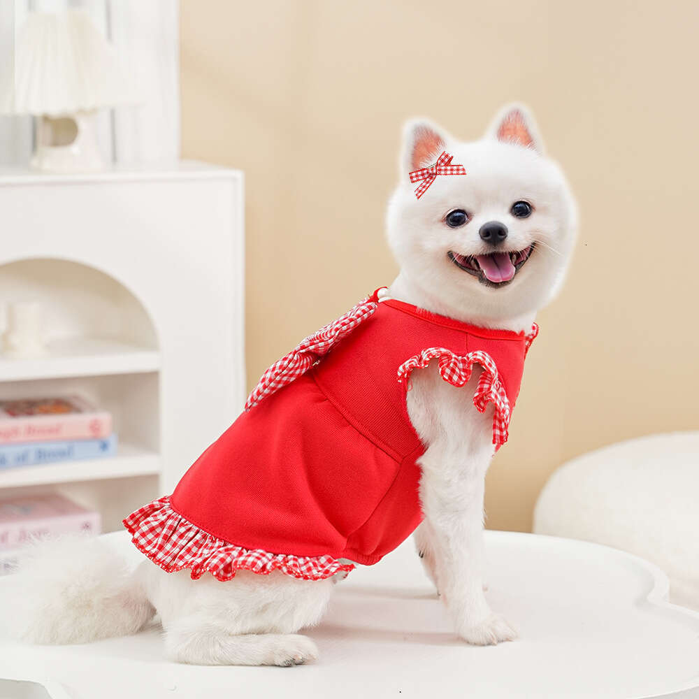 Famous brand Hot Selling Autumn Winter Pet Clothes New Dog Supplies Cat Hoodie Fleece Lined Leash Compatible for Medium and Large Dogs pupakaIK