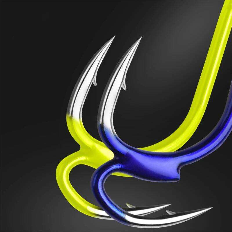 New 10Pcs 1Package High-carbon Steel Two Strength Tip Sharp Fighting Hook With Barbed Fish Gear For Sea Fishing B352 Z260228