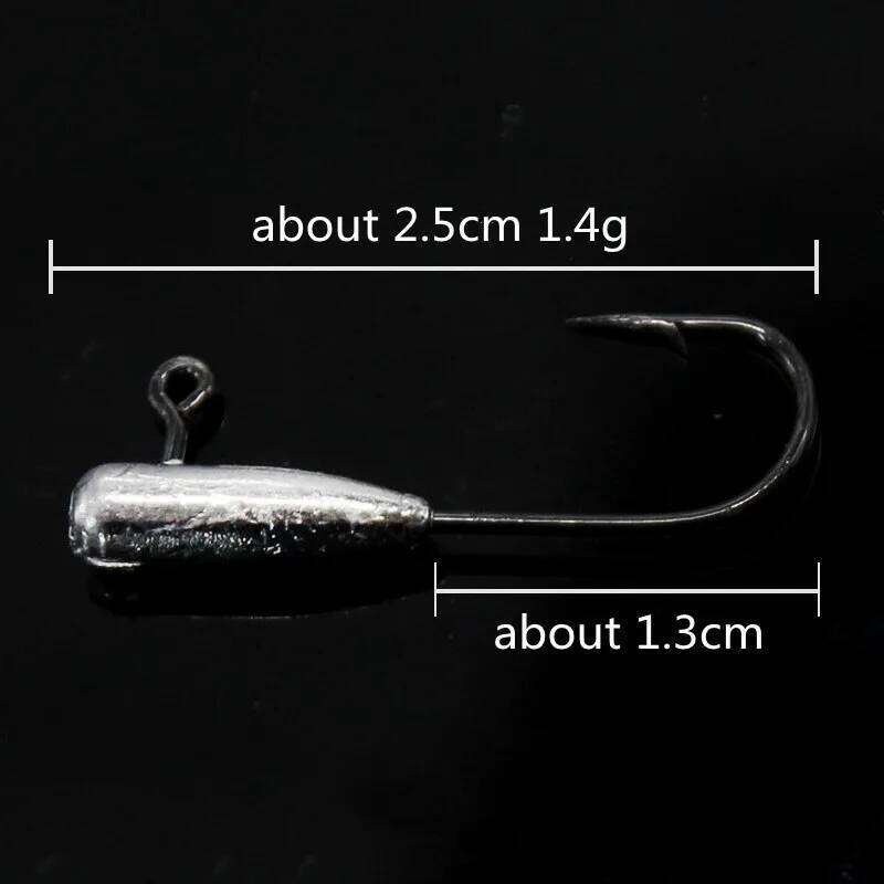 Japan Jigs 1g 2g 3.5g 5g Jig Head Professional Small Soft Lure Bait Texas Rig Fishing Hooks Lot 10 Pieces SALE Z260228