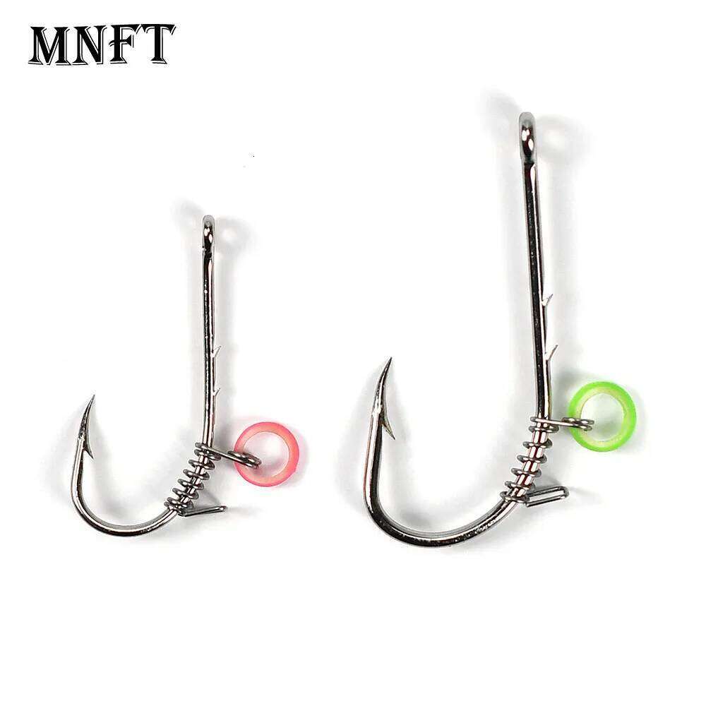 15Pcs/Box Live Shrimp Fixed Hook Carbon Steel with Hole 1# 2# 3# 4# 5# Bass Jig Assist Fly Hooks for All Kind of Fishing Z260228