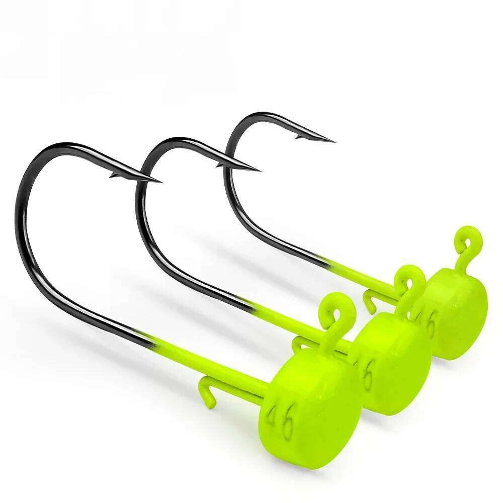 5pcs Hooks 2.8g 3.5g 4.6g 7g Ned Mushroom Head Jig Sharp Barbed Hook For Soft Worm Lures Jigging Fishing Tools Z260228