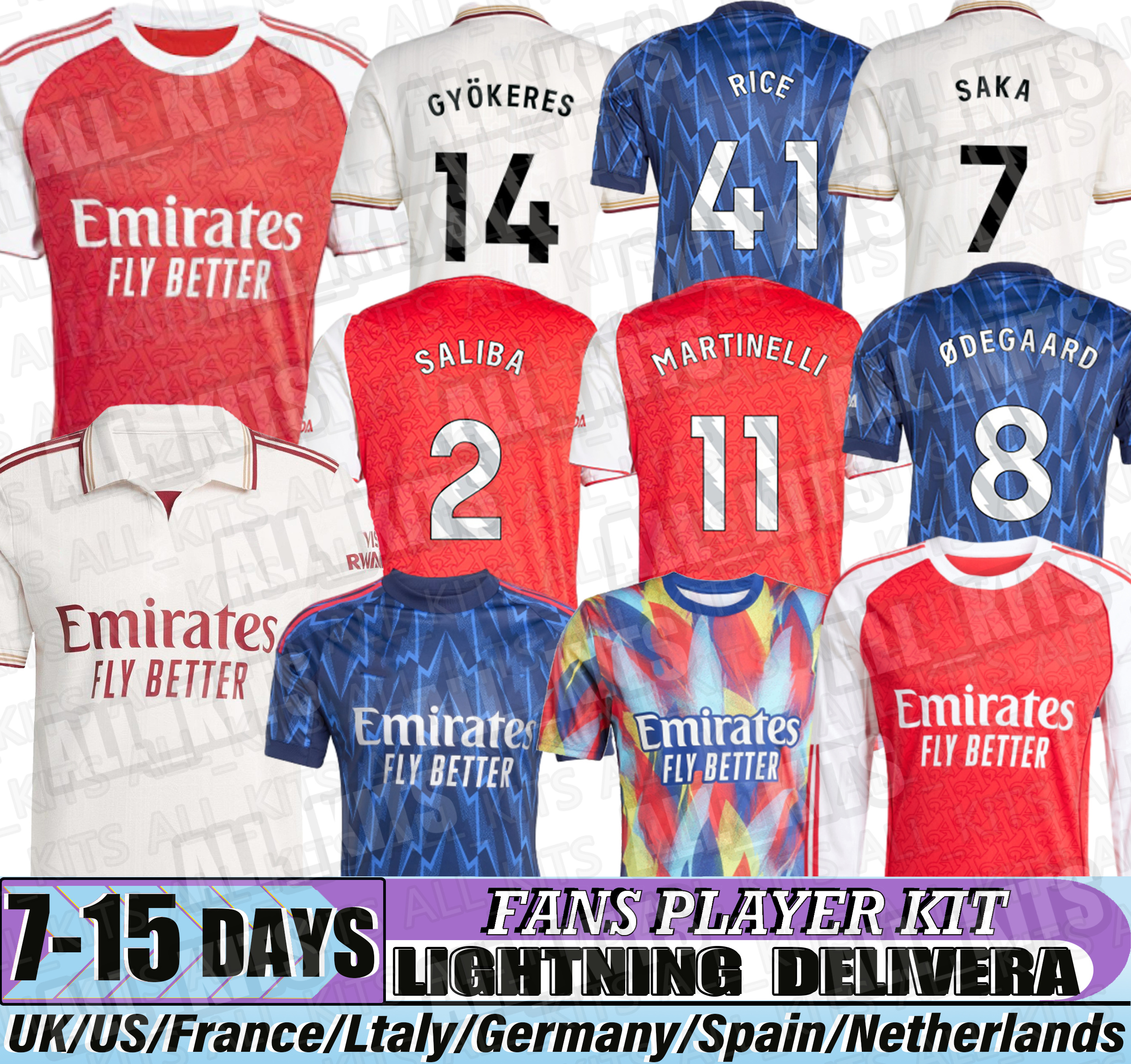 arsenaljersey 25 26 GYOKERES SAKA RICE EZE HAVERTZ ODEGAARD Soccer Jersey SALIBA MARTINELLI GABRIEL G.JESUS WHITE arsenalsFootball Shirt XXXL 4XL Men Kids KIT