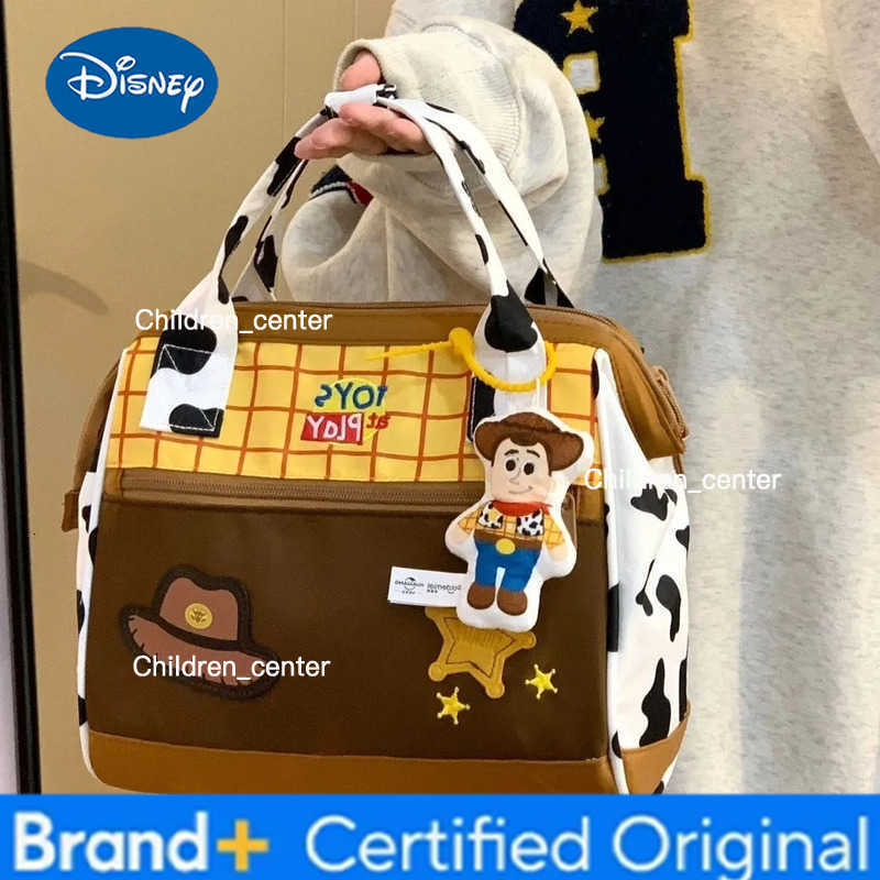 Disney New Toy Story Large Capacity Handbag Buzz LightyearHoodie Cute Cartoon Shoulder Bag Crossbody Tote Bag H260228