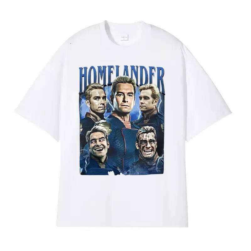 Limited edition Homelander retro pattern for womenHarajuku Gothic classic Tshirtunisex casual oversized Tshirt C260228 - view 5