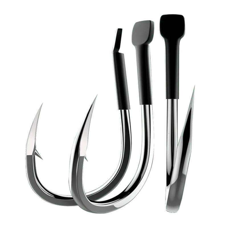 10pcs Saltwater Tungsten Steel for Big Fishing Barbed Carp Hooks Drag 10-35kg Z260228