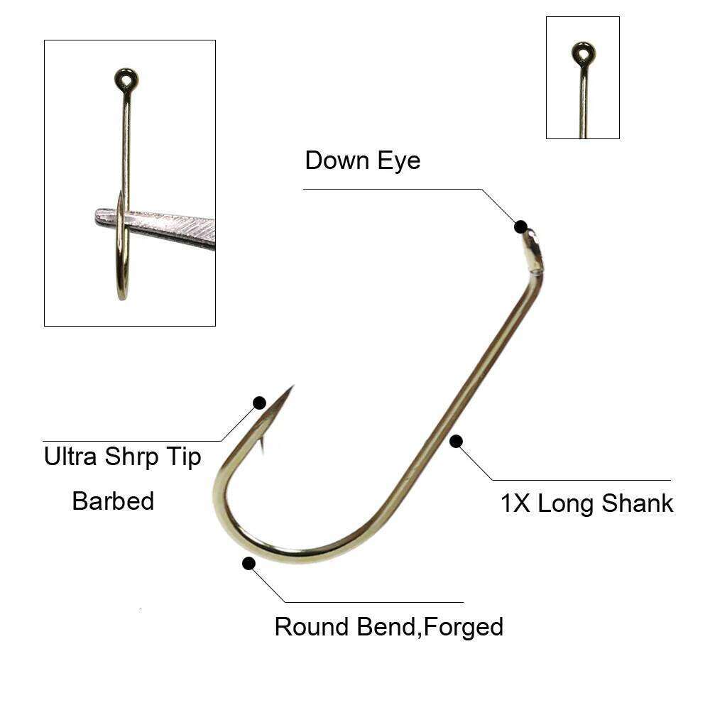 ICERIO 100PCS 200PCS Standard With Barb Nymph Dry Wet Fly Tying Hook 8#~22# Z260228