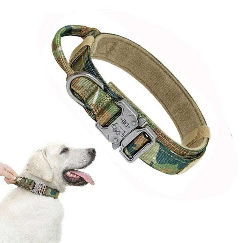 Pet Supplies Tactical Traction Collar Adjustable & Size Durable Suitable for Medium To Large Dog Pet Supplies