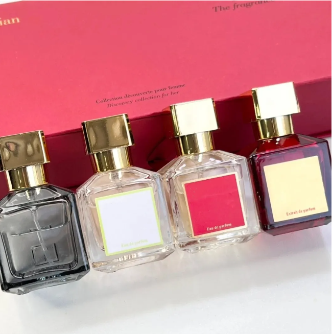 Men Perfume Set 30mlx4 Eau De Parfum Paris Fragrance Man Woman Cologne Spray Long Lasting Smell Premierlash suit