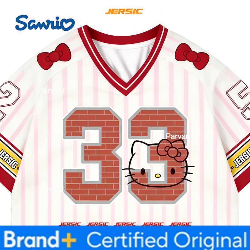 Sanrio 2026 Hello Kitty Football Training Kids/Adults T-Shirt Special Edition 3D Print Quick Dry Sports Short Sleeve Tops Tees H260228