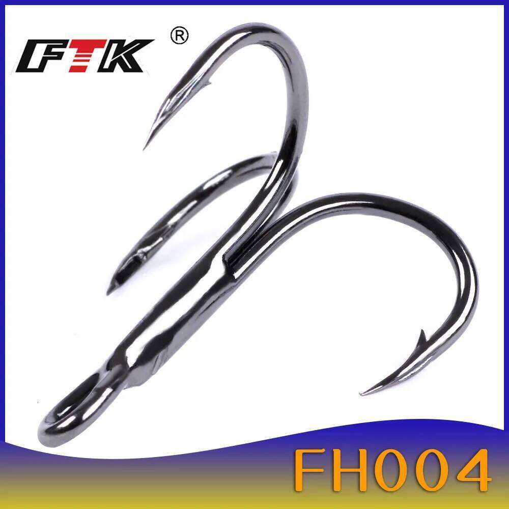 FTK 15pcs/20pcs Fishing Baitholder Wobblers Treble Barbed Hook Bass Lure Holder Set Saltwater Needle Minnow Z260228