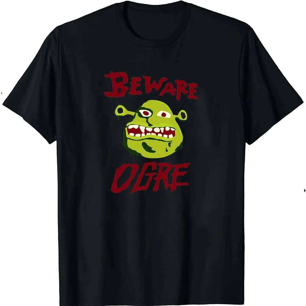 Ogre and The City Shreks Shirt Combine Fun Printed Men's Women's Short Sleeve T-shirts Summer Fashion Unique Funny hot sale C260228 - view 6