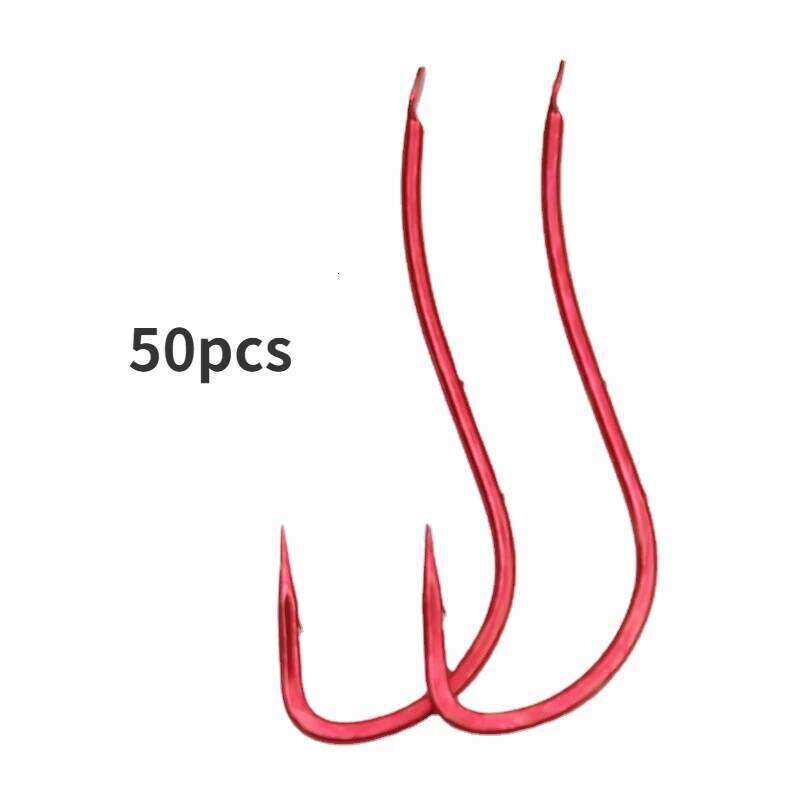 Red back thorn curve long handle beach fishing black snapper pomfret pike bass sand tip hook Z260228