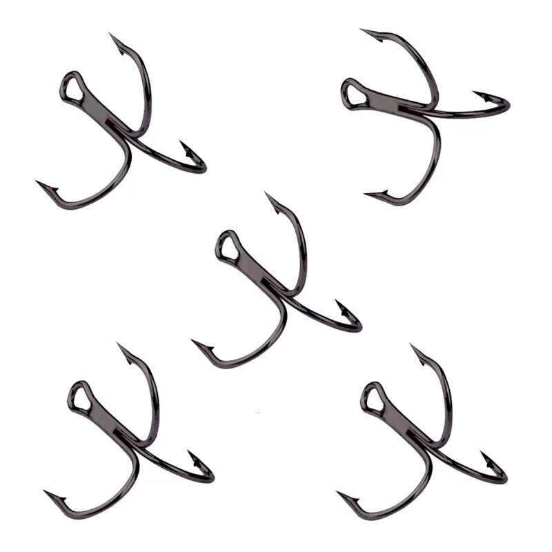5pcs / lot VMC 3 x strong high carbon steel triple fishing hook type in size 2 4 6 8 10 12 14 # Z260228