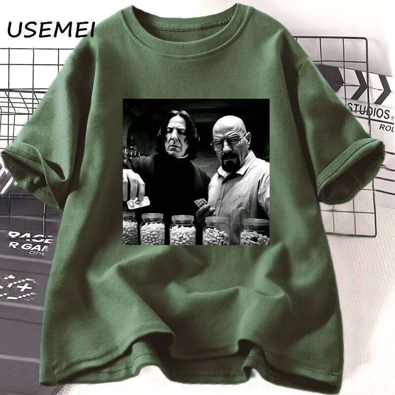 Vintage Walter in Lab Men Breaking Bad T-Shirt Funny Graphic T Shirts Unisex Cotton Short Sleeve Tee Shirt Streetwear C260228 - view 5