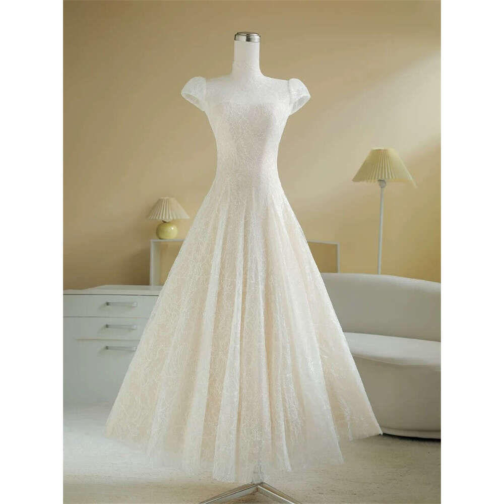 2026 Spring/Summer New Designer Women's Small Crowd Elegant Glitter Lace a2 Waist Long Skirt