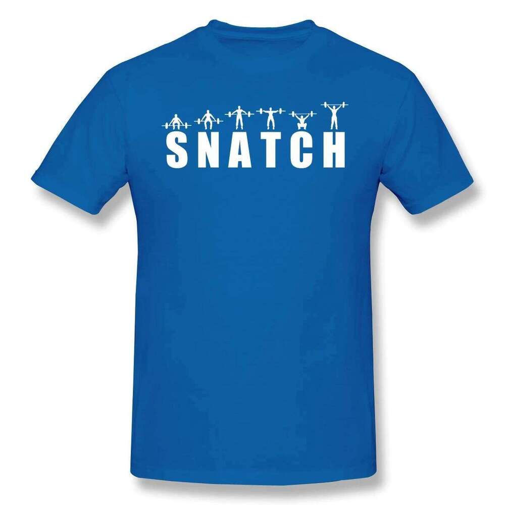Snatch EssentialAnime Clothes Design Bodybuilding Pumping GYM Muscle Training Crossfit 100% Cotton Men T-Shirt Crew Neck Tops C260228 - view 3