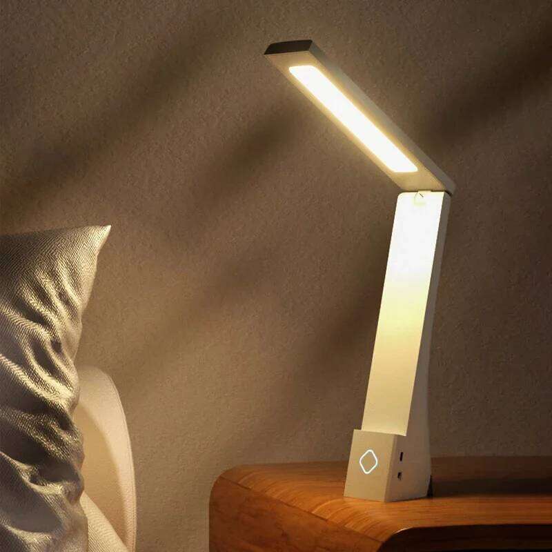 LED Charging And Plugging Foldable Table Lights Eye Protection Learning Lamp Bedroom Bedside Desk LightingFixture Z260227