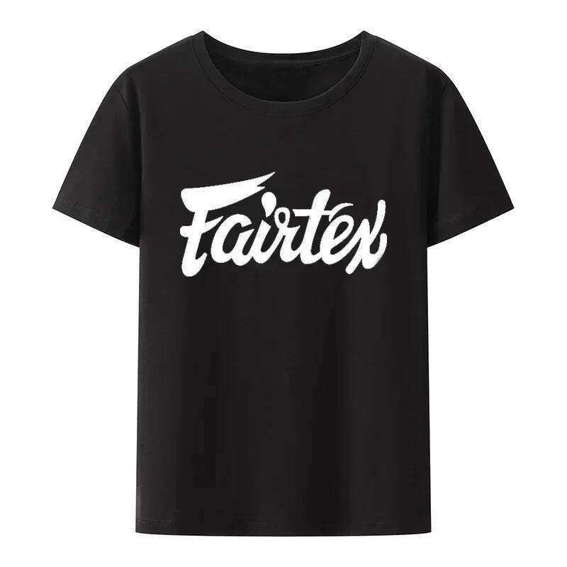 Fairtex Thailand T-Shirt Black Casual Muay Thai Kickboxing Round Neck Loose Graphic Hipster Blouse Street Fashion Breathable C260228 - view 6