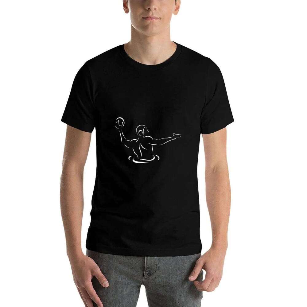 Water Polo Player Silhouette luxury cotton high quality man t shirt graphic T-Shirt C260228 - view 5