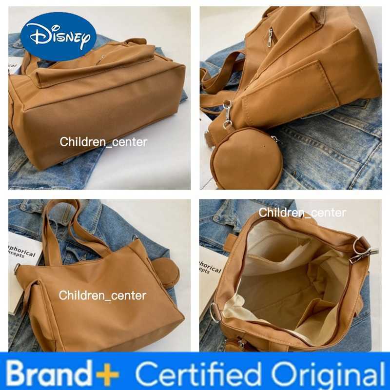 Disney Winnie the Pooh Oxford Canvas Composite Shoulder Bag Versatile Lazy Style Crossbody Bag Large Capacity Commuter Tote Bag H260228