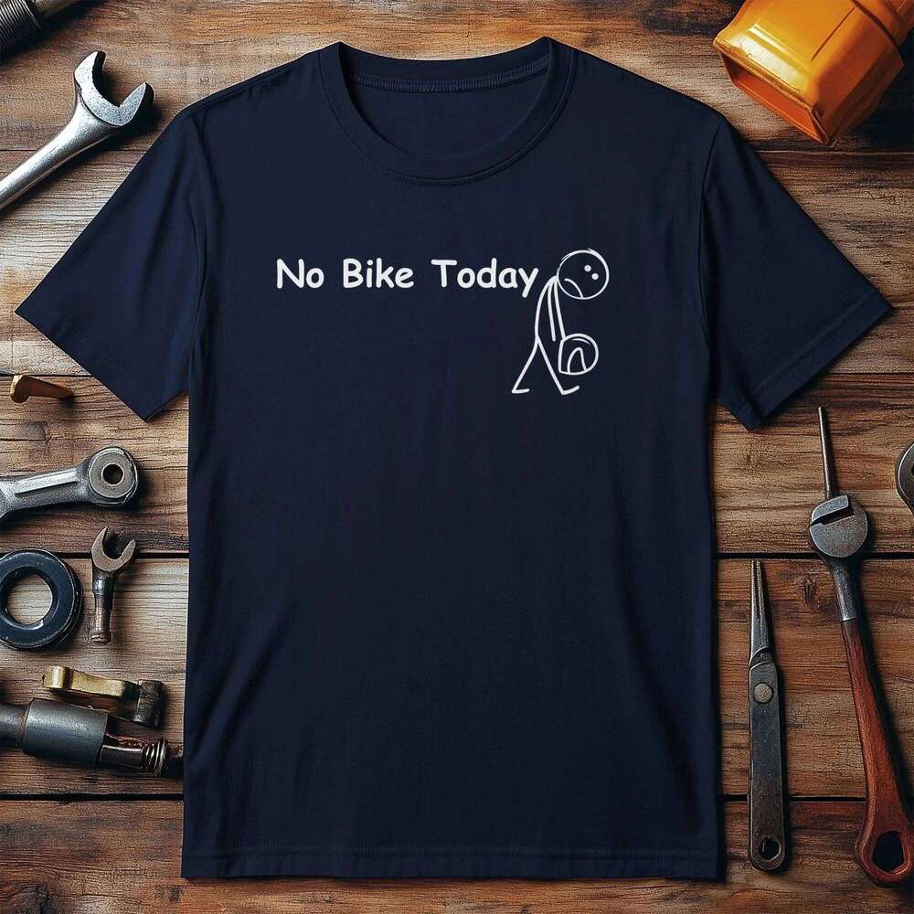 No Bike Today Shirt Motorbike and Petrol Head T-Shirt Graphic T Shirts Retro Streetwear Crew-neck Short-sleeved Men's T-shirt C260228 - view 3