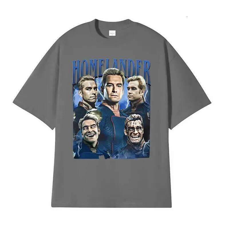 Limited edition Homelander retro pattern for womenHarajuku Gothic classic Tshirtunisex casual oversized Tshirt C260228 - view 4