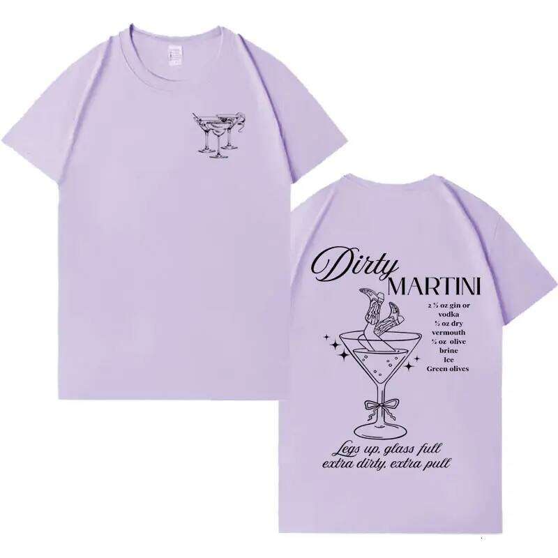 Trendy Martini Pattern Casual High Quality T-shirt Men Women Summer Harajuku Hip Hop Round Neck Short Sleeve Cozy Clothes Unisex C260228 - view 6