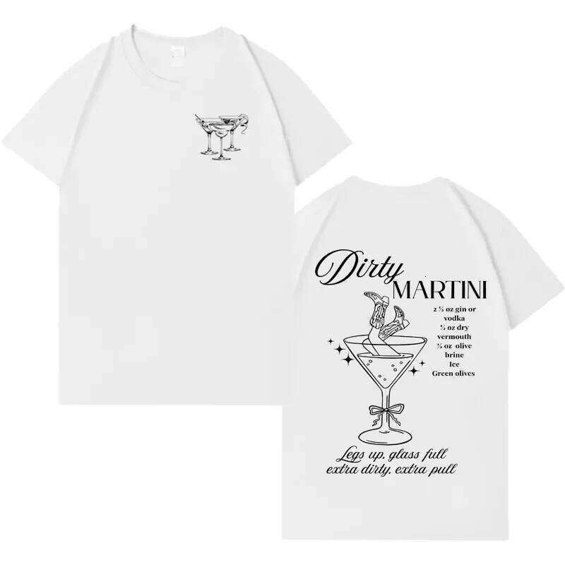 Trendy Martini Pattern Casual High Quality T-shirt Men Women Summer Harajuku Hip Hop Round Neck Short Sleeve Cozy Clothes Unisex C260228 - view 4