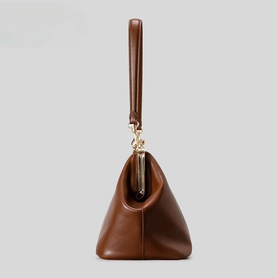 Fashion Large Kisslock Clutch Bag For Clip Shell Women Shoulder Bags Luxury Soft Pu Leather Pink Color Handbags Tote