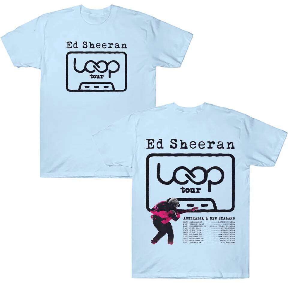 Ed Sheeran LOOP Tour T Shirts Cotton Men Women Summer T-shirts NEW Fashion Loose Unisex Streetwear Hip Hop Graphic Clothing Y2K C260228 - view 7