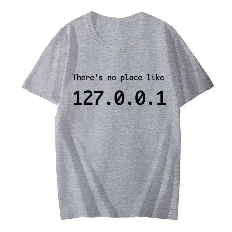 Black Modal Men's Casual Graphic Tee - 127.0.0.1 IP Address Funny Nerd T-Shirt - view 5