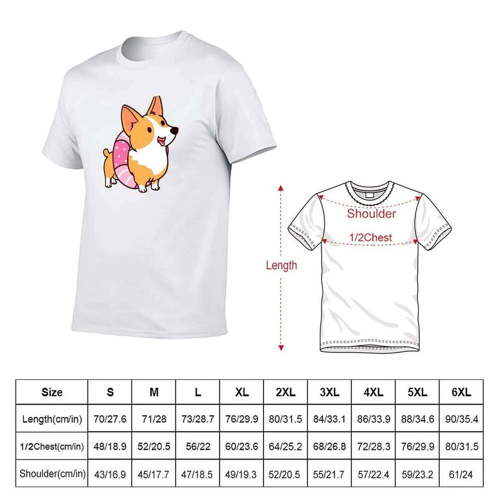 T-Shirt anime t tshirt designer Float shirt man cotton Corgi Summer Pool C260228 - view 3