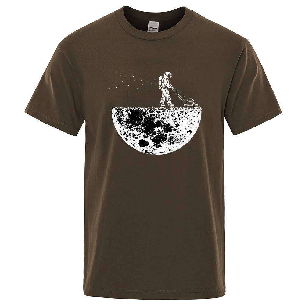 Astronauts Cherish The Lunar Environment Funny Print t-Shirts Men Loose Oversize Clothing Cotton Summer Soft Tshirt Hip Hop Tees C260228 - view 5