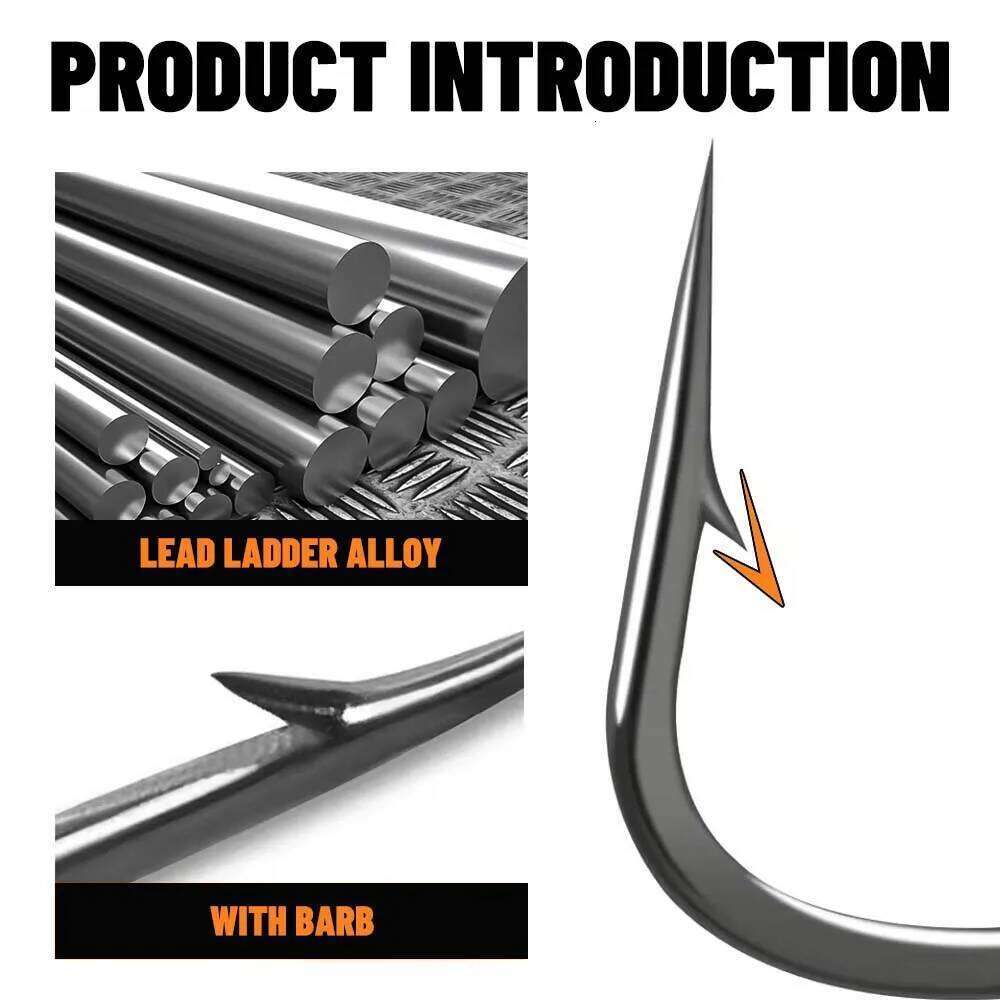 ZUKIBO Backstab Jig Heads Hook Shank Round Ball High Carbon Steel Long For Soft Lure Worm Fishing Accessorie 10pcs Z260228