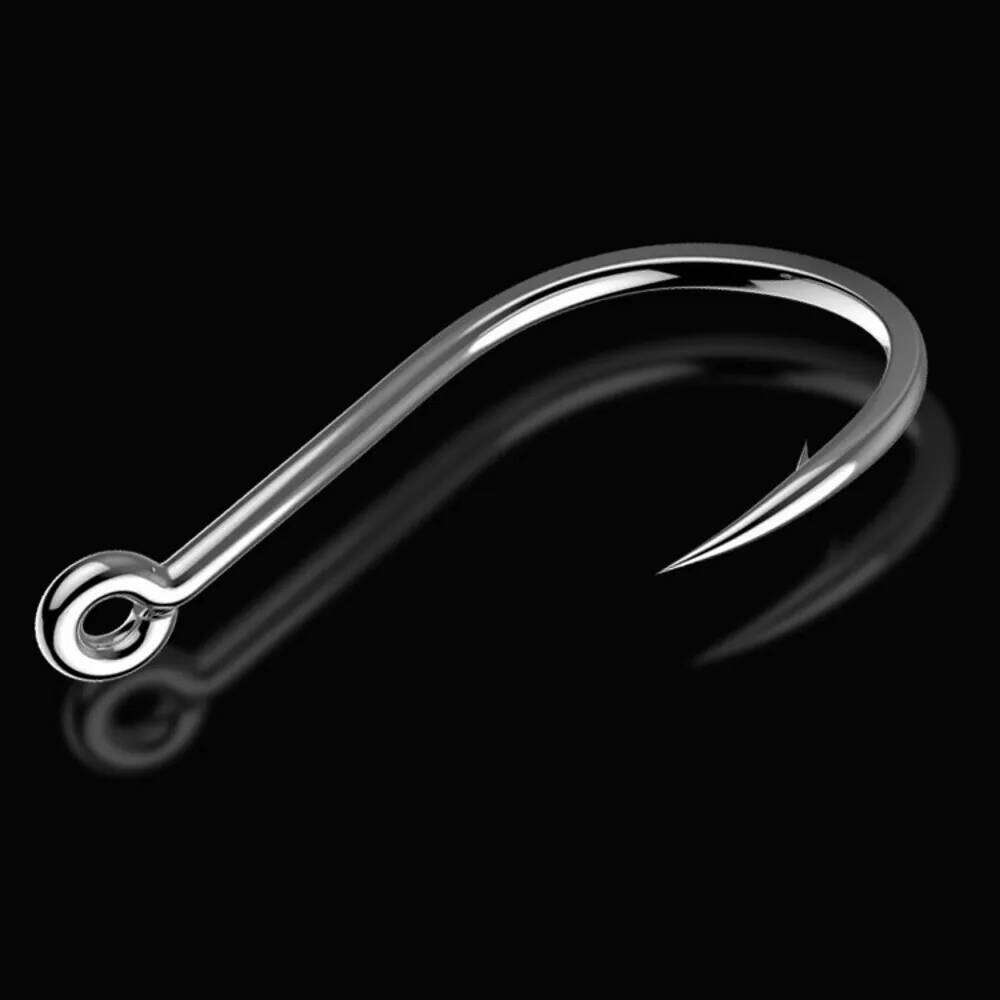 50 PCS/lot High Carbon Steel Hooks Efficient Barbed Fishing Hook cabezas plomadas pesca anzuelos plomados 3#-15# Z260228