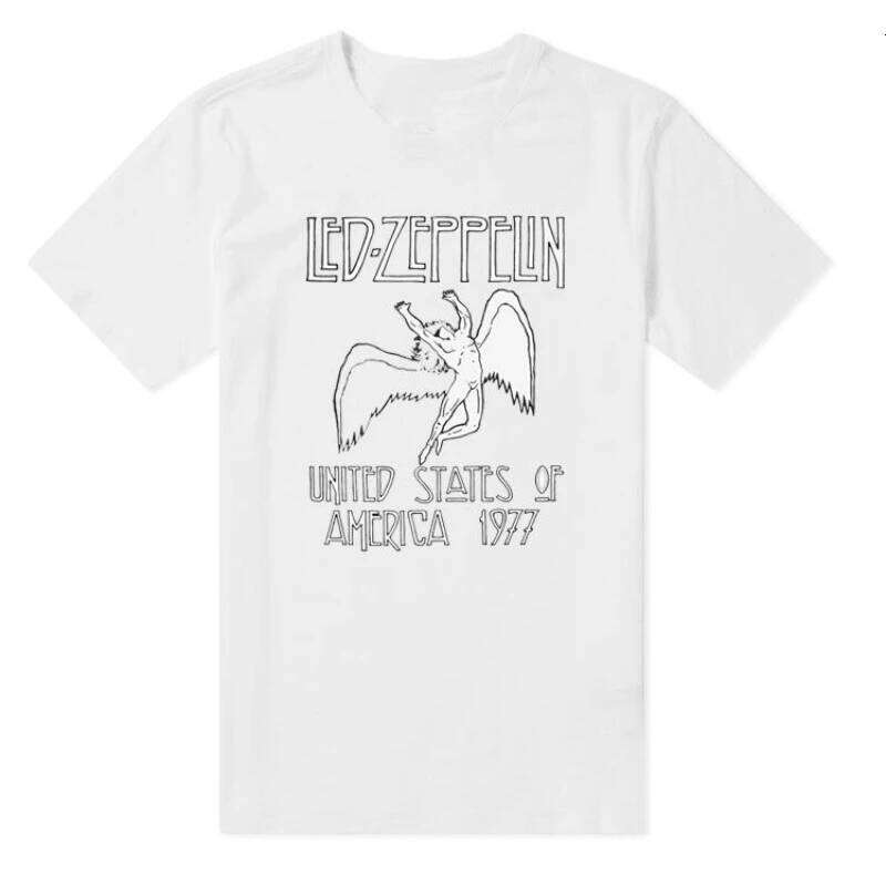 Zeppelin Airship Rock Band Retro Classic Summer Loose Comfortable Men's and Women's Short Sleeve Trend T-Shirt C260228 - view 4