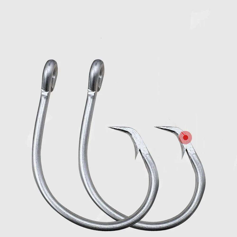 5pcs/lot Eagle Olecranon 6/0-16/0 Giant Tuna Shark Hook Gaff Barbed Sharp Fishing Pesca Circle Hooks Z260228