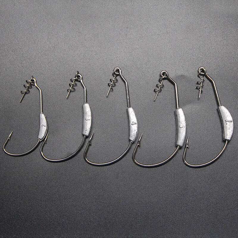 MrLurion 2g 2.5g 3g 5g 7g 9g Jigging head fishing with spin lock worm lure bait crank bass perch pike hook Z260228