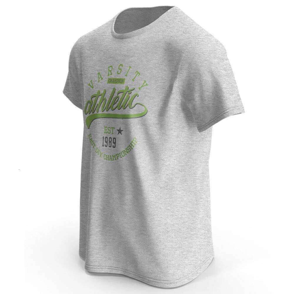Men's Graphic Varsity T-Shirt 100% Cotton Short Sleeve Tops for Men and Women Vintage Tees C260228 - view 3